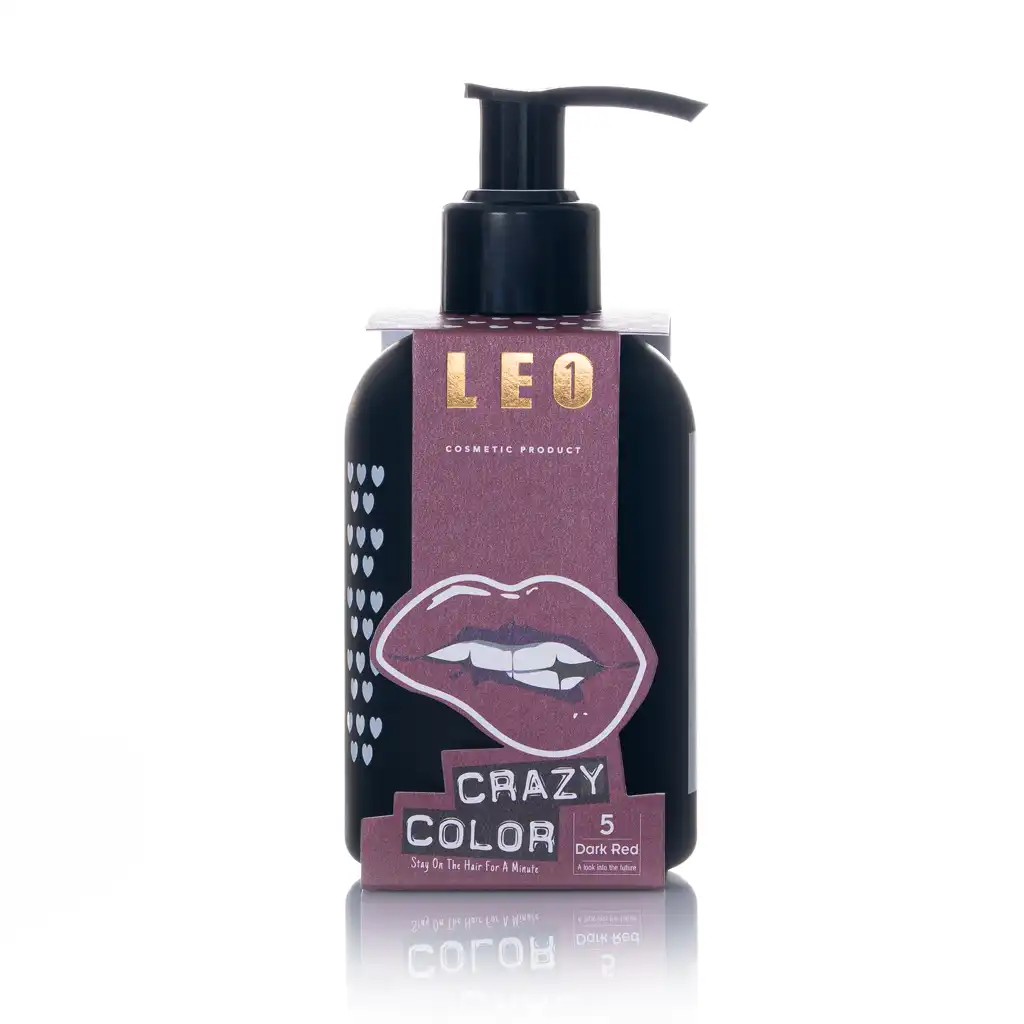 شامپو رنگ مو لئووان Dark Red 5